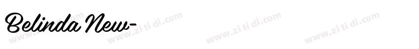 Belinda New字体转换